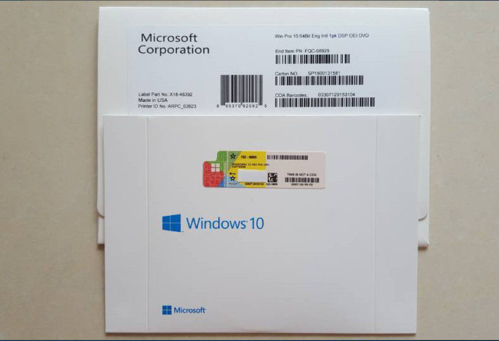 Lisensi Microsoft OEM Windows COA Label